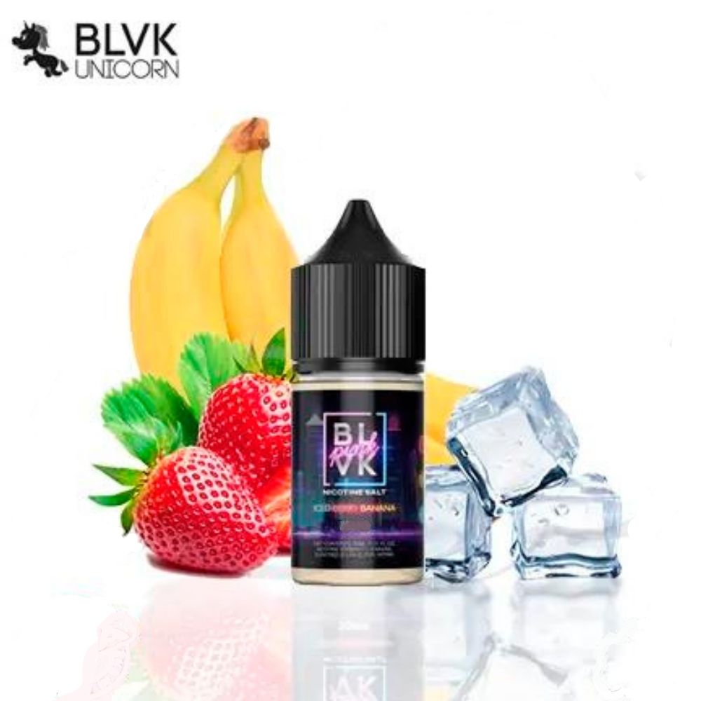 BLVK Pink Nic Salt 30ml - 35mg Iced Berry Banana