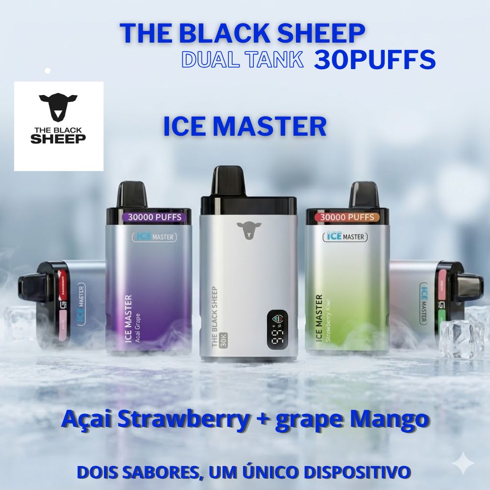 Black-Sheep-Dual-Tank-30k-Ice-Master: Açai Strawberry + grap