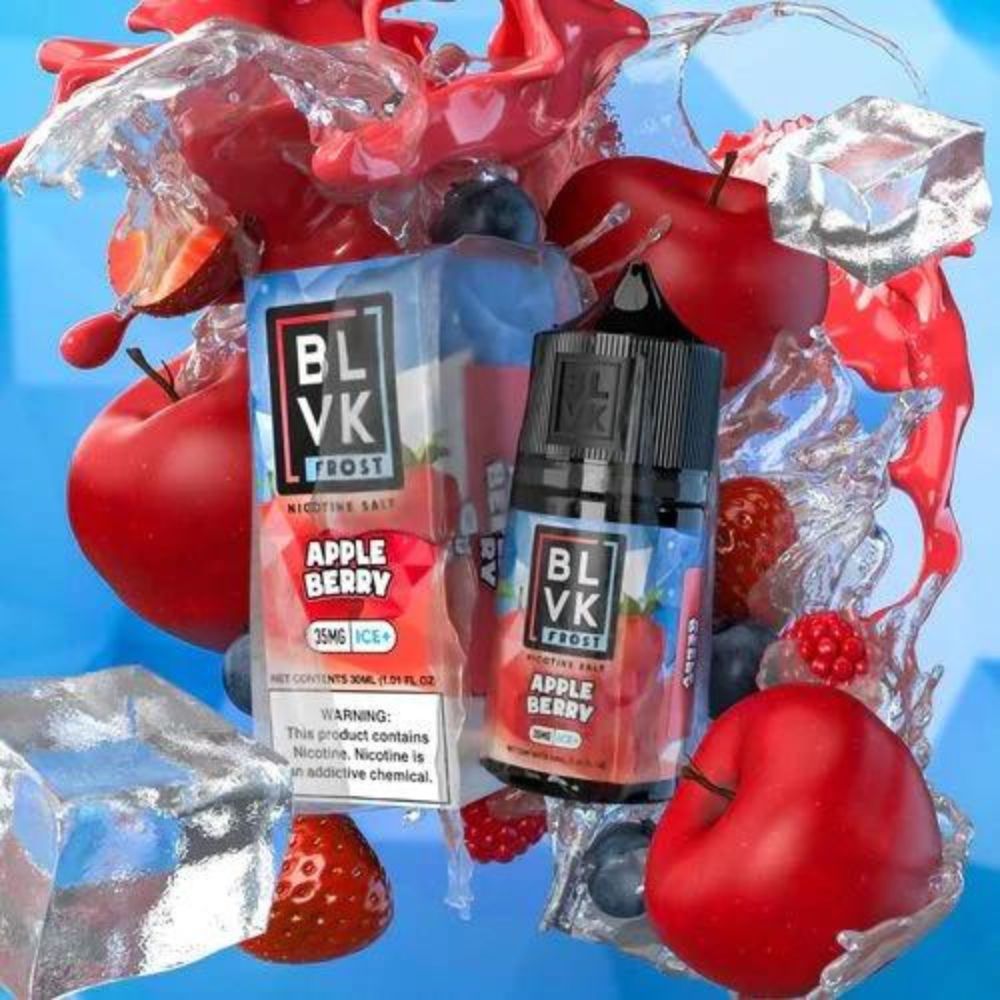 BLVK Frost Nic Salt 30ml - 35mg Apple Berry Ice