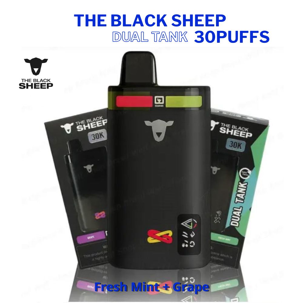 Black-Sheep-Dual-Tank-30k: Fresh Mint + Grape