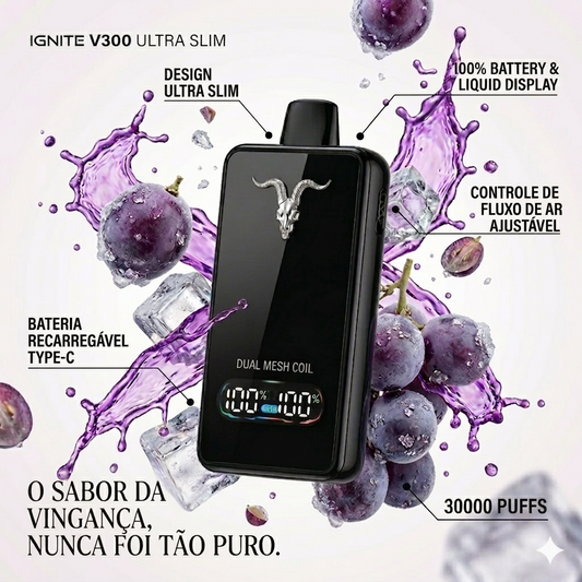 Ignite V300 Ultra Slim Pod Descartável 30000 Puffs