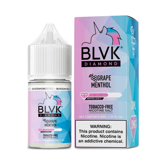 BLVK Diamond Nic Salt 30ml - 50mg Grape Menthol