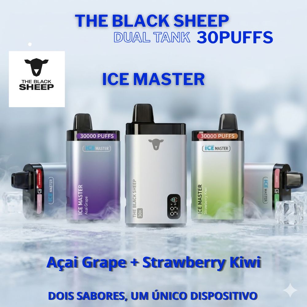 Black-Sheep-Dual-Tank-30k-Ice-Master: Açai Grape + Strawberr
