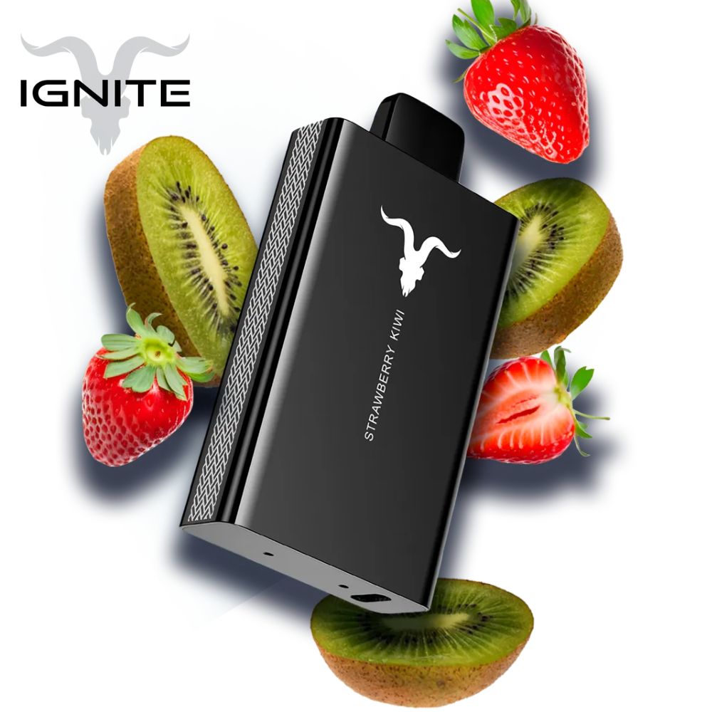 Pod descartável Ignite V80 Strawberry Kiwi Vape 8000 Puffs com bateria recarregável e entrega gratuita para Balneário Camboriú e Itajaí