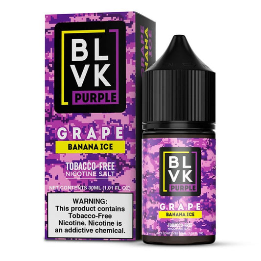 BLVK Purple Nic Salt 30ml - 50mg Grape Banana Ice