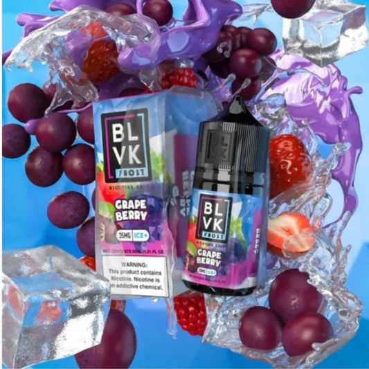 BLVK Frost Nic Salt 30ml - 35mg Grape Berry Ice
